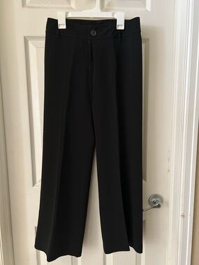 Banana Republic Black Wide-Leg Dress Pants